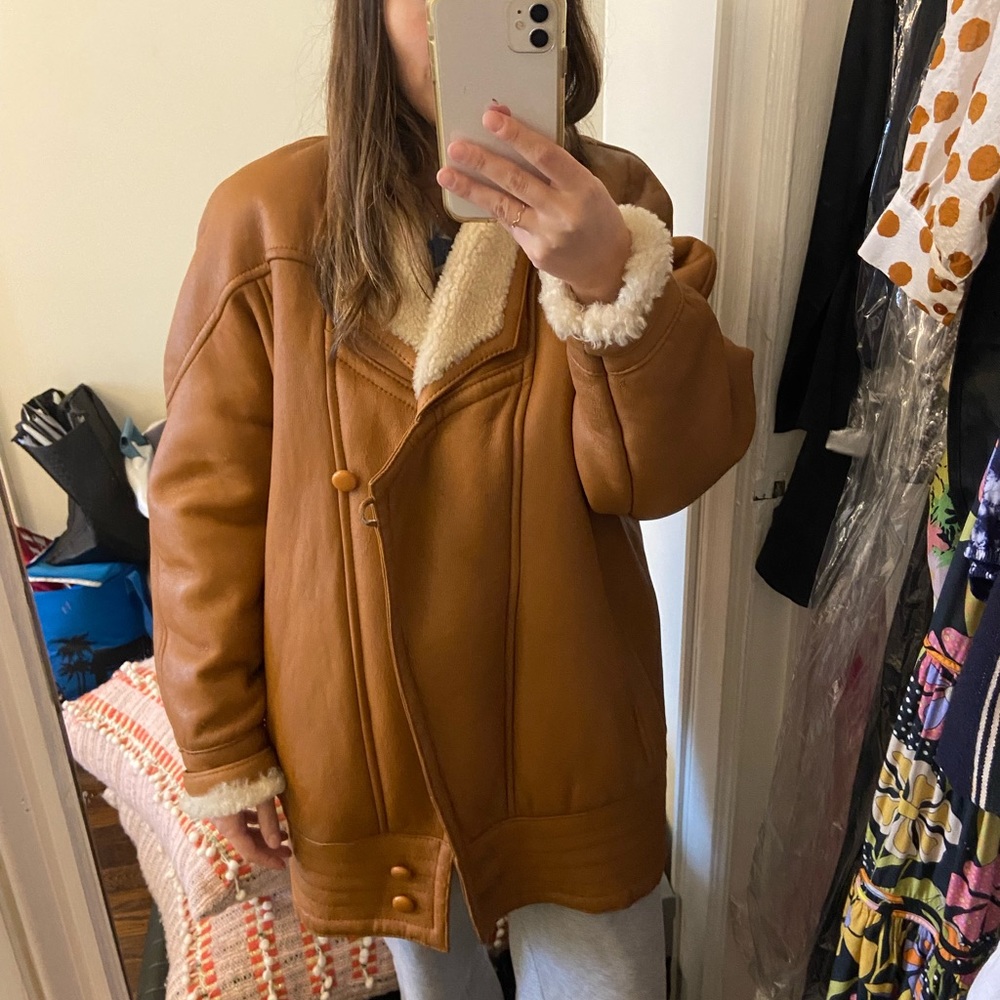 Vintage shearling jacket from Paris